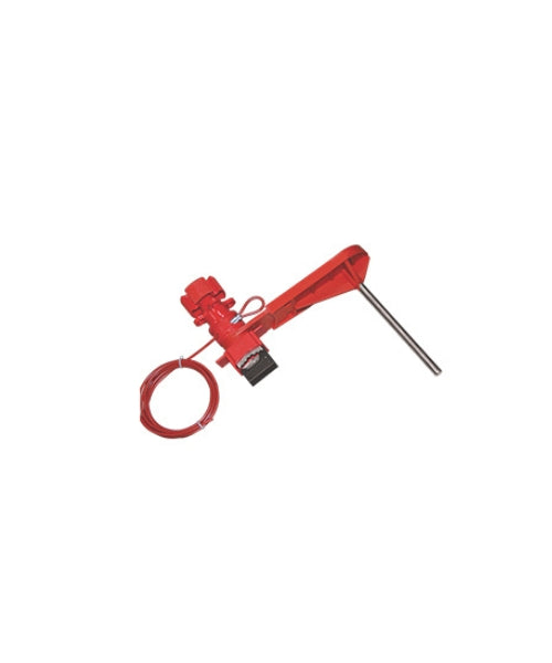 Taj Loto Universal Valve Lockout with 2 Mtrs. Galvanized Steel Cable and Large Arm | TL - UVL + 2C + LA