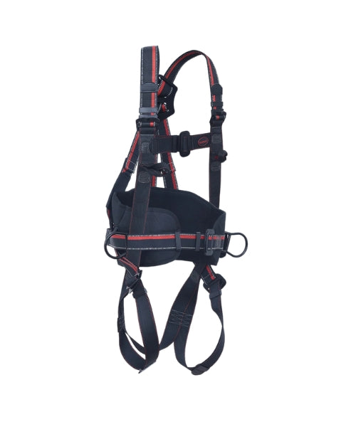 Tower Climbing Harness with Double Polyamide Lanyard and Hooks | Karam PN42(01)(PN206)(000_131)(2.0M)