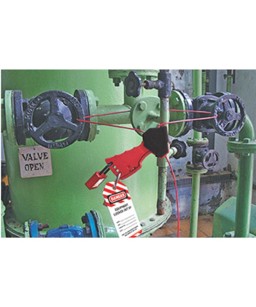 Taj Loto Grip Type – Cable Lockout with 2mtrs. Vinyl Coated Steel Cable | TL - GTCL + 2C