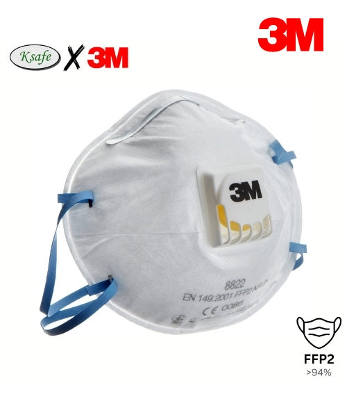 White Medium Duty Industrial Mask | 3M 8822