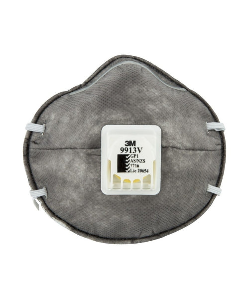 Grey Valved Medium Duty Anti-Pollution/Carbon Mask | 3M 9913V