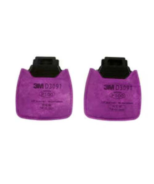 P100 Particulate Filters for Secure Click Style Respirators | 3M D3091