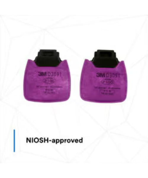 P100 Particulate Filters for Secure Click Style Respirators | 3M D3091