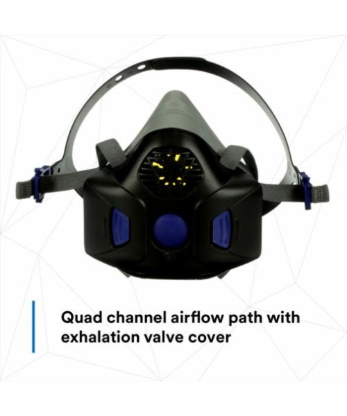 Dual Cartridge Secure Click Connection Half Facemask | 3M HF-802SD