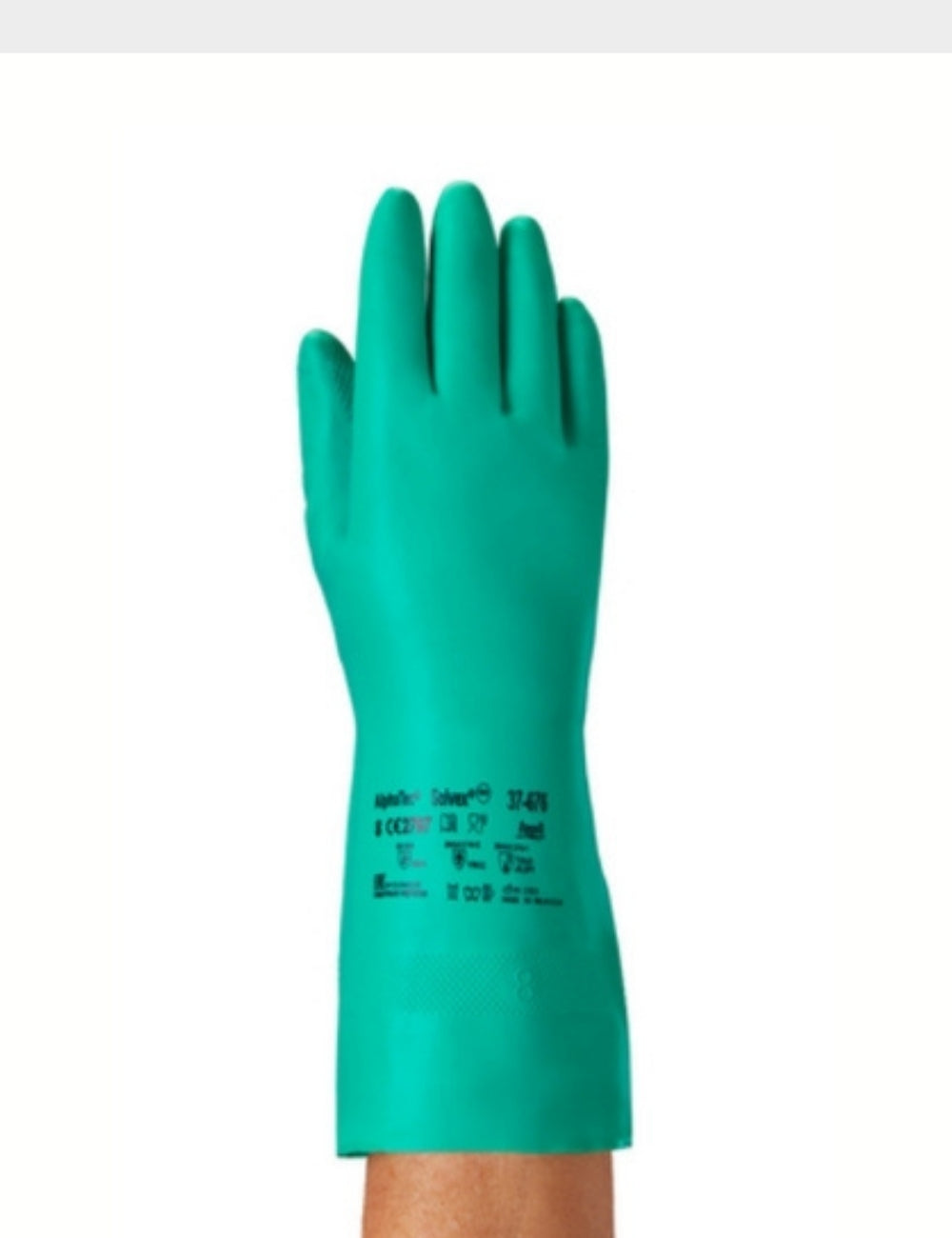 Nitrile Flocked Chemical Resistant Gloves | Ansell 37-676