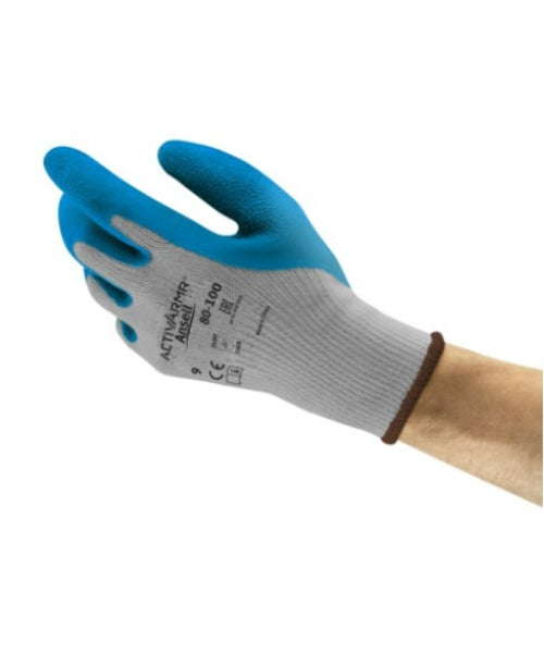 Heavy Duty Crinkle Latex Coated Tear Resistant Gloves | Ansell 80-100