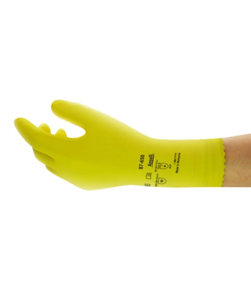 Light Duty Latex Chemical Protective Gloves |Ansell 87-650