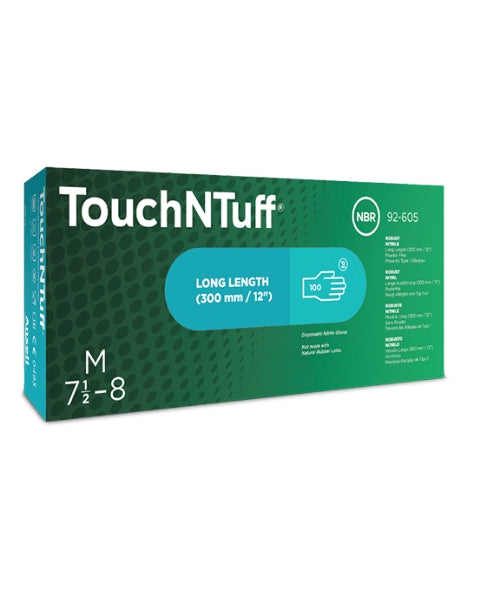 Long Cuffed Nitrile Disposable Gloves|Ansell 92-605
