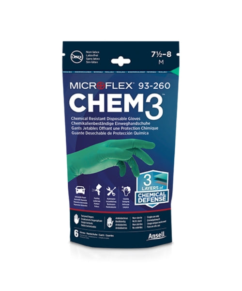 Chemical Resistant Disposable Gloves|Ansell 93-260
