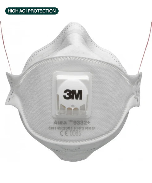 White High Duty Comfort Protective Mask | 3M 9332