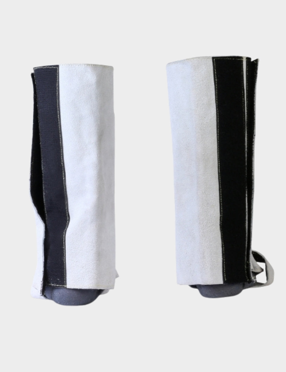 Grey Leather Leg Guards