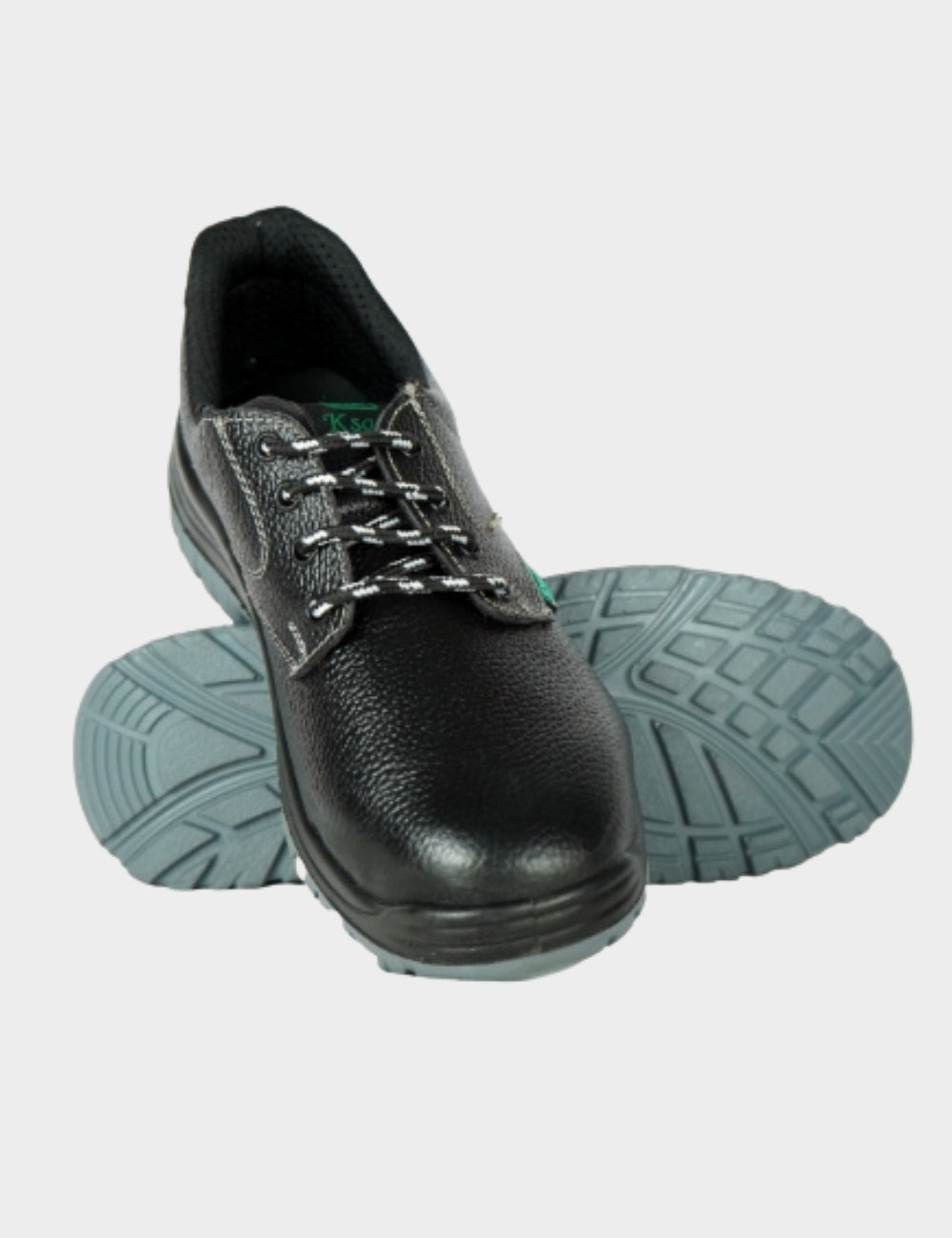 IronWalk Black Leather Heavy Duty Steel Toe Safety Shoes