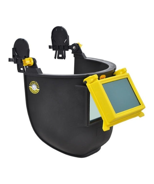 Helmet Attachable Welding Face Shield with Ratchet Type Adjustment|Karam ES71