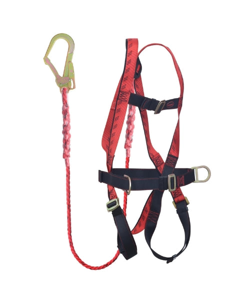 Class P Harness with Waist Belt, Double Lanyard and Hook | Karam PN17(PN206DD)(PP)(000_131)(2.0M)