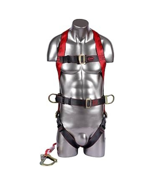 Class P Harness with Waist Belt, Double Lanyard and Hook | Karam PN17(PN206DD)(PP)(000_131)(2.0M)