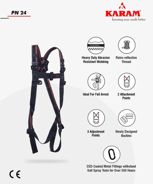 Revolta Climbers Harness Three Adjustment and Two Attachment Points | Karam PN 24(OR)