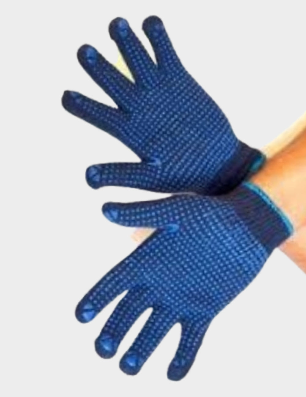 Single Side PVC Dotted Cotton Hand Gloves KNSD