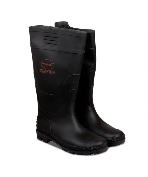 Lightweight Black PVC Half Length Gumboots|Vaultex SG91B