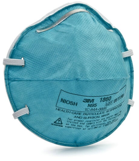 3M 1860 N95 Healthcare Surgical Mask and Respirator