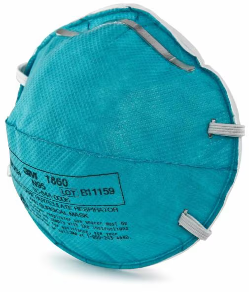 3M 1860 N95 Healthcare Surgical Mask and Respirator
