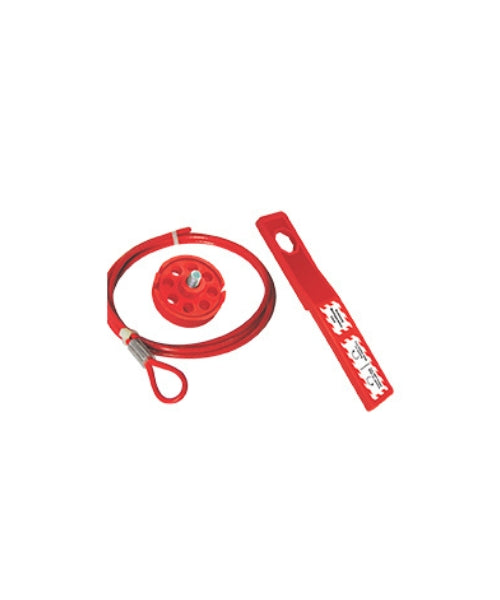 Taj Loto Economy Cable Lockout + Tool with 2mtr. Vinyl Coated Steel Cable ‚Äì with Loop | TL - ECL-T + 2C L