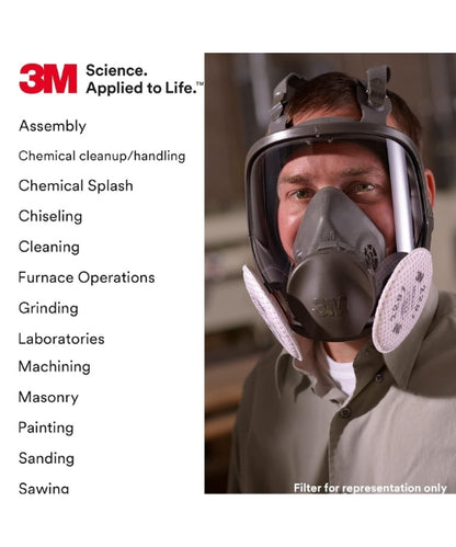 Dual Cartridge Bayonet Connection Full Facemask | 3M 6800