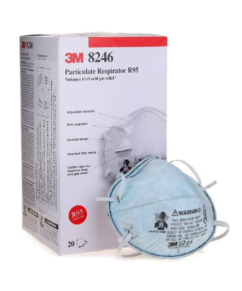 Blue R95 Protective Mask with Acid Gas Relief | 3M 8246