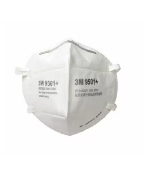 White Medium Duty Mask with Earloops | 3M 9501+