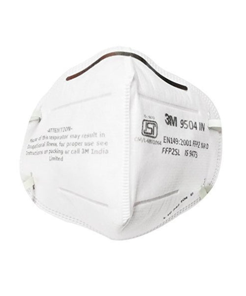 White Medium Duty Industrial Grade Mask | 3M 9504IN