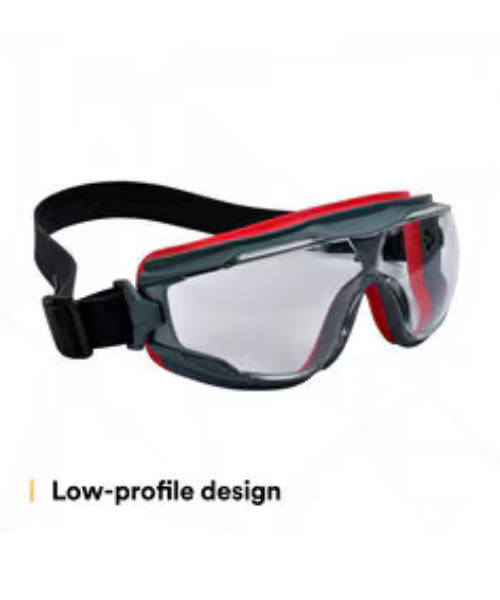 Clear Premium Scotchguard Safety Goggles with Neoprene Strap | 3M GG501NSGAF