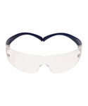 Clear Scotchguard Safety Spectacles with Blue Temples | 3M SF201SGAF-BLUE