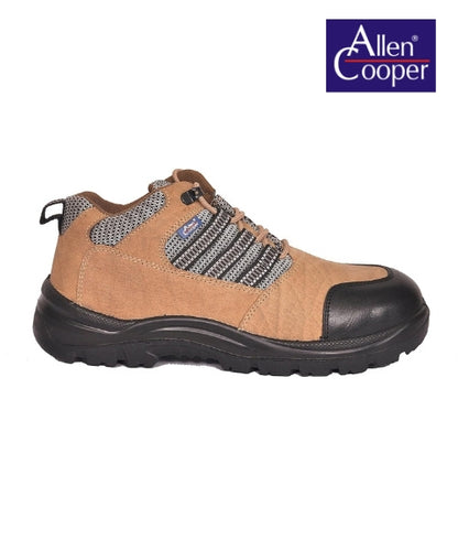 AC 1008 Black High Ankle Steel Toe Safety Shoes