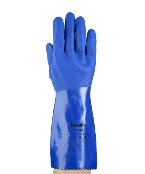 High Grip PVC Protective Gloves|Ansell 14-663