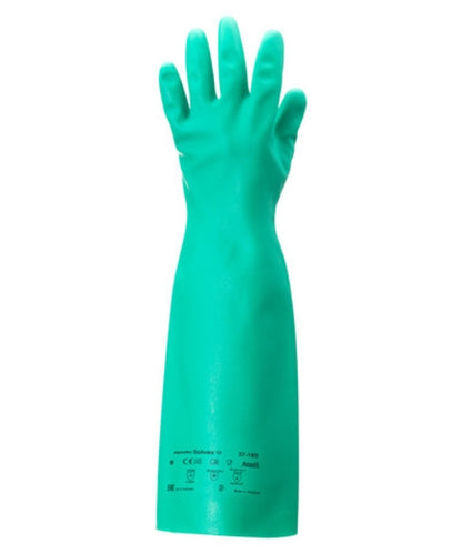 Low Lint Elbow-length Chemical Protective Gloves|Ansell 37-185