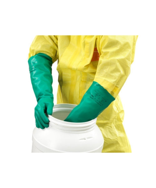 Low Lint Elbow-length Chemical Protective Gloves|Ansell 37-185