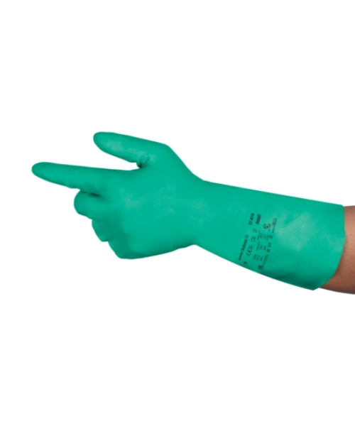 Nitrile Flocked Chemical Resistant Gloves | Ansell 37-676