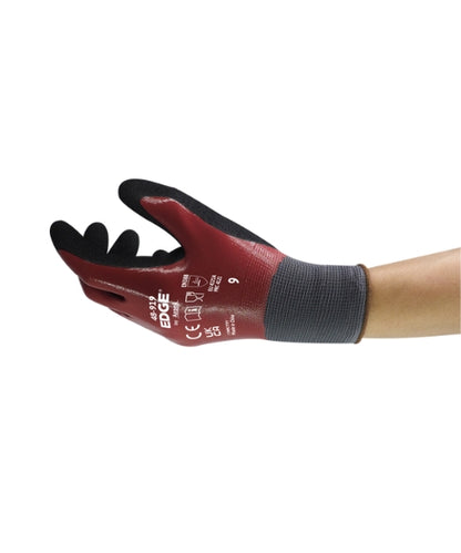 Nitrile Palm Full Dipped Gloves for Oily Work|Ansell 48-919