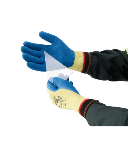 Medium Duty Latex Crinkle Coated Kevlar Gloves|Ansell 80-600