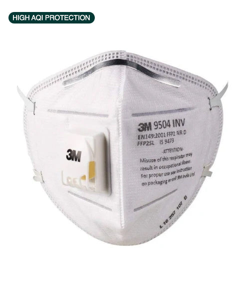 White Vented Medium Duty Industrial Grade Mask | 3M 9504INV
