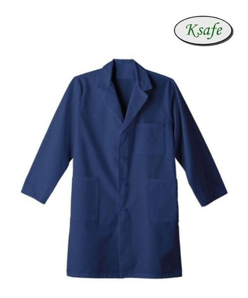 Blue Cotton Lab Coat