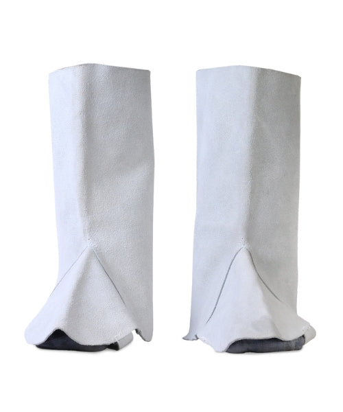 Grey Leather Leg Guards