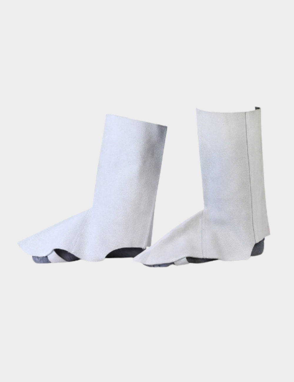 Grey Leather Leg Guards