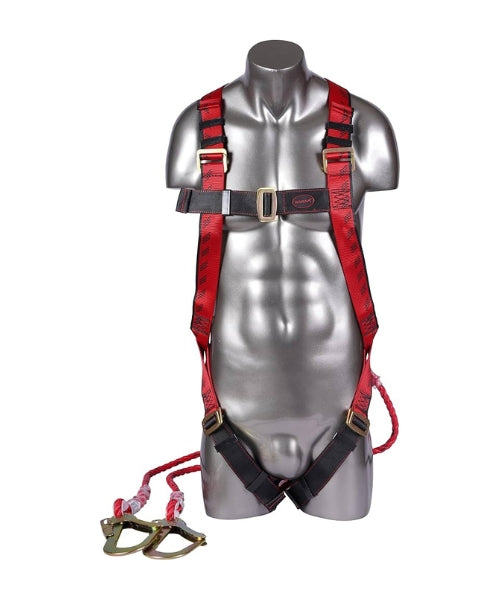 Class A Harness with Double Lanyard and Hook | Karam PN16(PN206D)(PP)(000_131)(2.0M)