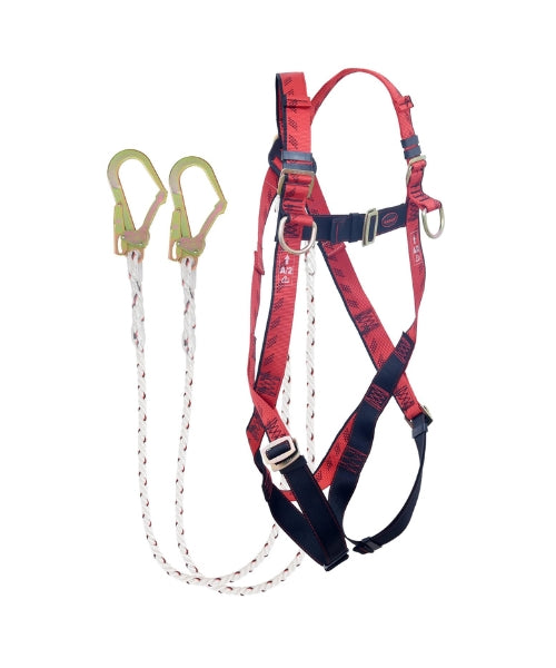 Class L Harness with Chest Rings, Double Lanyard and Hook | Karam PN18(PN206D)(000_131)(2.0M)