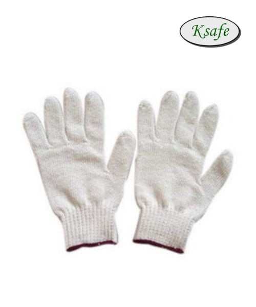 Blue Cotton Knitted Hand Gloves | KGC580