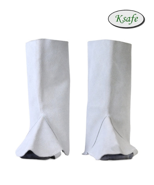 Grey Leather Leg Guards