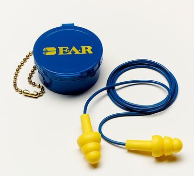 3M 340-4002 E-A-R UltraFit Corded Reusable Earplugs with Carrying Case