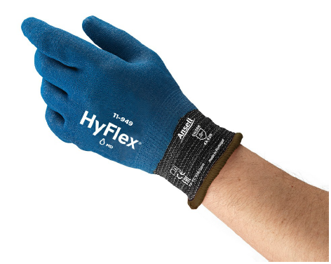 Ansell 11-949 Hyflex Grip and Cut-Resistant Gloves