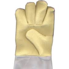 Leather cum Kevlar cut-and-sewn Glove with woollen lining (K1GL)